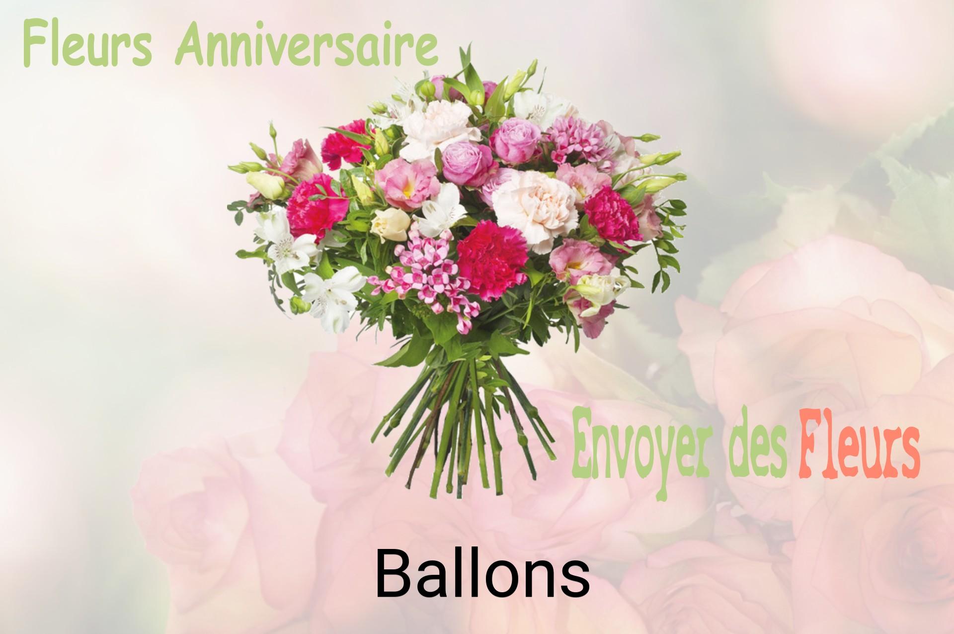 Bouquet de fleurs d’anniversaire livré à Ballons