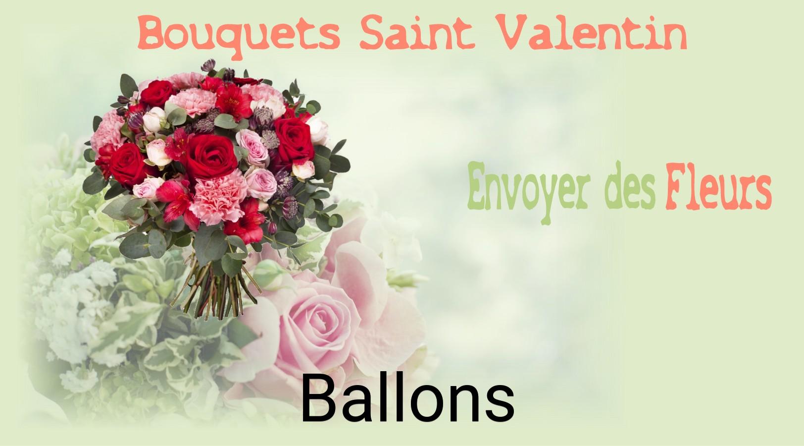 Roses de Saint-Valentin livrées à Ballons